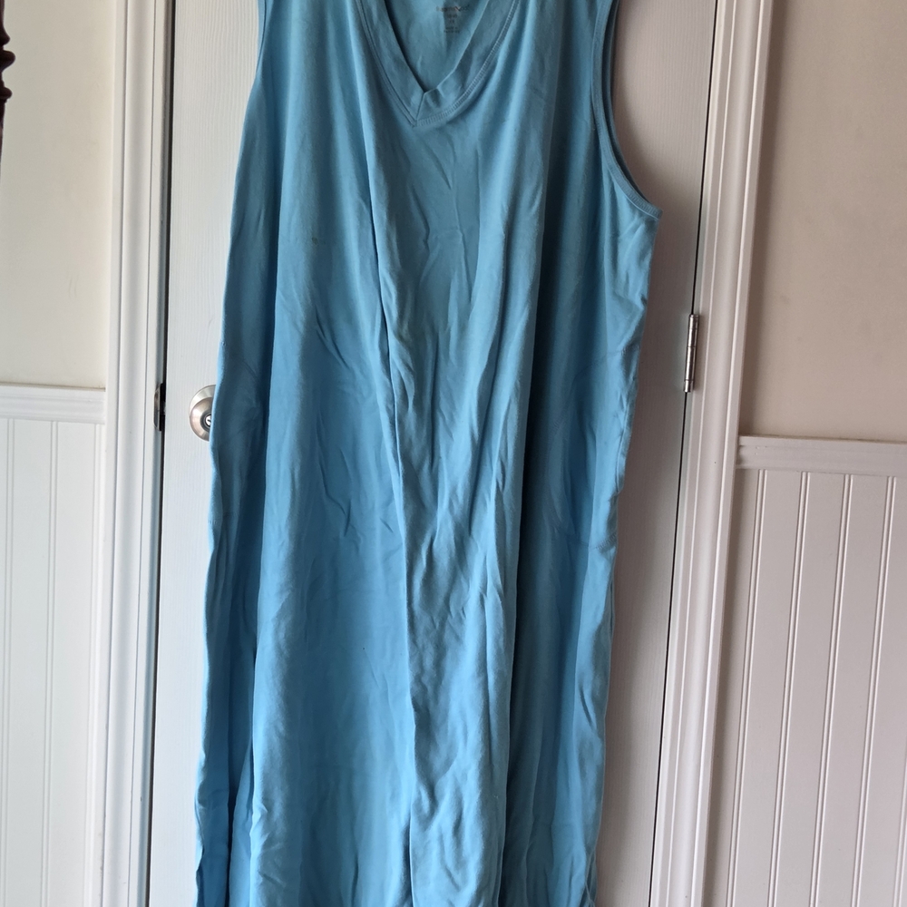Source Unknown Strapless Dress in Aqua Blue